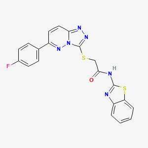 N-(benzo[d]thiazol-2-yl)-2-((6-(4-fluorophenyl)-[1,2,4]triazolo[4,3-b]pyridazin-3-yl)thio)acetamide