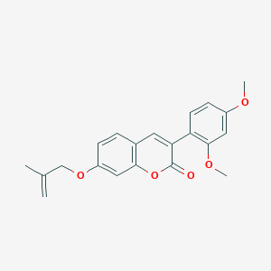 molecular formula C21H20O5 B2695437 3-(2,4-dimethoxyphenyl)-7-((2-methylallyl)oxy)-2H-chromen-2-one CAS No. 864751-91-7