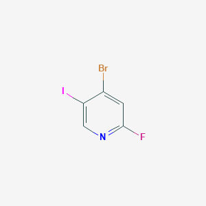 molecular formula C5H2BrFIN B2695446 4-Bromo-2-fluoro-5-iodopyridine CAS No. 1807119-09-0