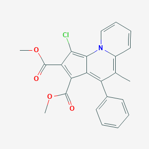 molecular formula C23H18ClNO4 B269546 Dimethyl 1-chloro-5-methyl-4-phenylcyclopenta[c]quinolizine-2,3-dicarboxylate 