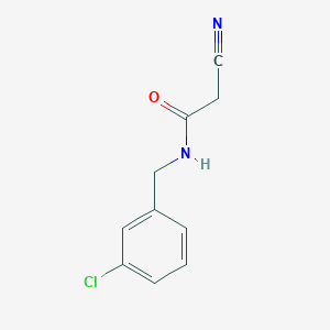 molecular formula C10H9ClN2O B2695462 N-[(3-chlorophenyl)methyl]-2-cyanoacetamide CAS No. 64488-08-0