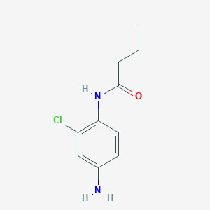 molecular formula C10H13ClN2O B2695467 N-(4-amino-2-chlorophenyl)butanamide CAS No. 723327-05-7