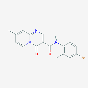 molecular formula C17H14BrN3O2 B2695468 N-(4-bromo-2-methylphenyl)-8-methyl-4-oxo-4H-pyrido[1,2-a]pyrimidine-3-carboxamide CAS No. 847411-88-5