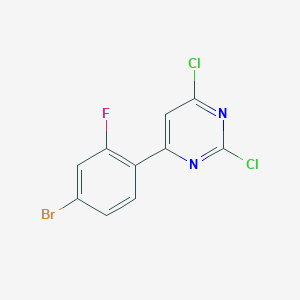 molecular formula C10H4BrCl2FN2 B2695483 4-(4-氰苯基)-N-((5-(噻吩-2-基)吡啶-3-基)甲基)丙酰胺 CAS No. 1545775-37-8