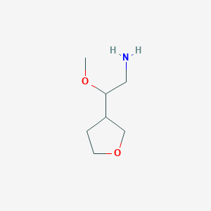 molecular formula C7H15NO2 B2695486 2-Methoxy-2-(oxolan-3-yl)ethan-1-amine CAS No. 1467066-76-7