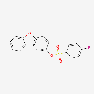Dibenzofuran-2-yl 4-fluorobenzenesulfonate