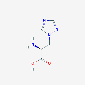 molecular formula C5H8N4O2 B026955 3-(1,2,4-三唑-1-基)-L-丙氨酸 CAS No. 4819-36-7