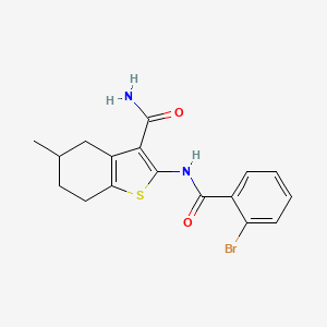 2-(2-Bromobenzamido)-5-methyl-4,5,6,7-tetrahydrobenzo[b]thiophene-3-carboxamide