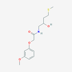 N-(2-Hydroxy-4-methylsulfanylbutyl)-2-(3-methoxyphenoxy)acetamide