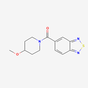 molecular formula C13H15N3O2S B2695519 Benzo[c][1,2,5]thiadiazol-5-yl(4-methoxypiperidin-1-yl)methanone CAS No. 1226443-01-1