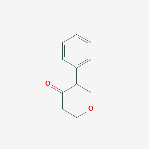 molecular formula C11H12O2 B2695552 3-Phenyldihydro-2H-pyran-4(3H)-one CAS No. 907997-17-5