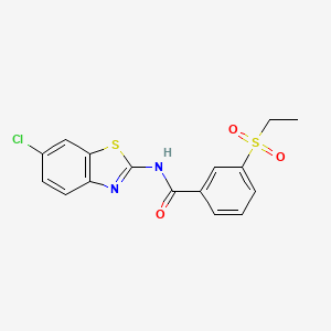 N-(6-chlorobenzo[d]thiazol-2-yl)-3-(ethylsulfonyl)benzamide