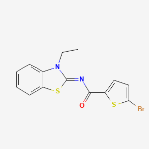 (E)-5-bromo-N-(3-ethylbenzo[d]thiazol-2(3H)-ylidene)thiophene-2-carboxamide