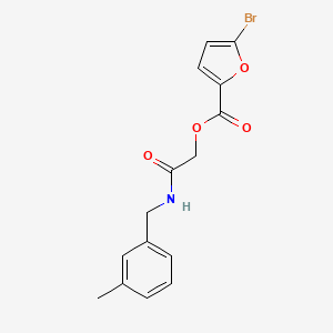 2-((3-Methylbenzyl)amino)-2-oxoethyl 5-bromofuran-2-carboxylate