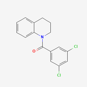 molecular formula C16H13Cl2NO B2695587 1-(3,5-二氯苯甲酰)-1,2,3,4-四氢喹啉 CAS No. 343373-42-2