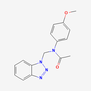 N-(1H-1,2,3-Benzotriazol-1-ylmethyl)-N-(4-methoxyphenyl)acetamide