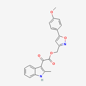 (5-(4-methoxyphenyl)isoxazol-3-yl)methyl 2-(2-methyl-1H-indol-3-yl)-2-oxoacetate