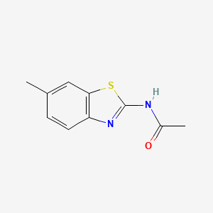 molecular formula C10H10N2OS B2695613 N-(6-甲基-1,3-苯并噻唑-2-基)乙酰胺 CAS No. 20600-51-5