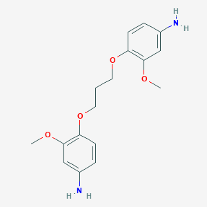 molecular formula C17H22N2O4 B269562 4-[3-(4-Amino-2-methoxyphenoxy)propoxy]-3-methoxyaniline 