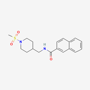 N-((1-(methylsulfonyl)piperidin-4-yl)methyl)-2-naphthamide