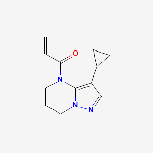 1-(3-Cyclopropyl-6,7-dihydro-5H-pyrazolo[1,5-a]pyrimidin-4-yl)prop-2-en-1-one