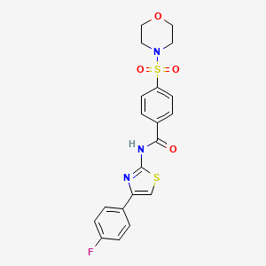 N-[4-(4-fluorophenyl)-1,3-thiazol-2-yl]-4-morpholin-4-ylsulfonylbenzamide