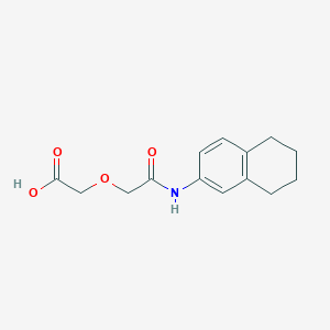 [2-Oxo-2-(5,6,7,8-tetrahydronaphthalen-2-ylamino)ethoxy]acetic acid