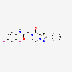 N-(2,4-difluorophenyl)-2-[2-(4-methylphenyl)-4-oxopyrazolo[1,5-a]pyrazin-5(4H)-yl]acetamide
