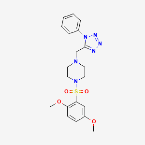 1-((2,5-dimethoxyphenyl)sulfonyl)-4-((1-phenyl-1H-tetrazol-5-yl)methyl)piperazine