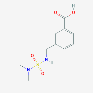 molecular formula C10H14N2O4S B2695653 3-[(二甲基磺酰氨基)甲基]苯甲酸 CAS No. 1179046-79-7