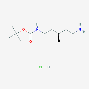 tert-butylN-[(3R)-5-amino-3-methylpentyl]carbamatehydrochloride