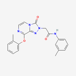 2-[8-(2-methylphenoxy)-3-oxo[1,2,4]triazolo[4,3-a]pyrazin-2(3H)-yl]-N-(3-methylphenyl)acetamide