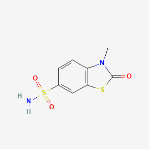 molecular formula C8H8N2O3S2 B2695662 3-甲基-2-氧代-2,3-二氢-1,3-苯并噻唑-6-磺酰胺 CAS No. 31263-89-5