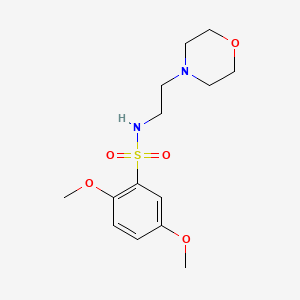 2,5-dimethoxy-N-(2-morpholinoethyl)benzenesulfonamide