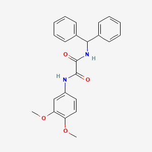 N1-benzhydryl-N2-(3,4-dimethoxyphenyl)oxalamide