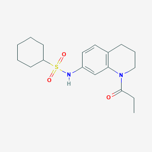 N-(1-propionyl-1,2,3,4-tetrahydroquinolin-7-yl)cyclohexanesulfonamide