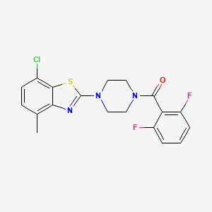 (4-(7-Chloro-4-methylbenzo[d]thiazol-2-yl)piperazin-1-yl)(2,6-difluorophenyl)methanone