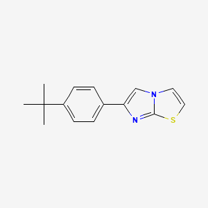 molecular formula C15H16N2S B2695684 6-(4-Tert-butylphenyl)imidazo[2,1-b][1,3]thiazole CAS No. 183667-89-2
