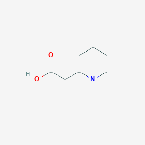 molecular formula C8H15NO2 B026957 2-(1-甲基哌啶-2-基)乙酸 CAS No. 107388-72-7