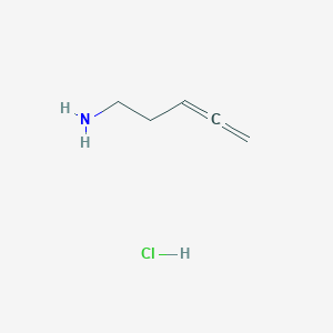 molecular formula C5H10ClN B2695723 CID 145913762 CAS No. 2377032-77-2; 5558-11-2