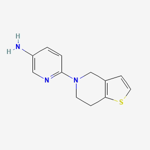 molecular formula C12H13N3S B2695724 6-(6,7-dihydrothieno[3,2-c]pyridin-5(4H)-yl)pyridin-3-amine CAS No. 926211-42-9