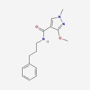 3-methoxy-1-methyl-N-(3-phenylpropyl)-1H-pyrazole-4-carboxamide