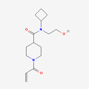 molecular formula C15H24N2O3 B2695739 N-Cyclobutyl-N-(2-hydroxyethyl)-1-prop-2-enoylpiperidine-4-carboxamide CAS No. 2361724-68-5