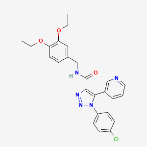 1-(4-chlorophenyl)-N-(3,4-diethoxybenzyl)-5-(pyridin-3-yl)-1H-1,2,3-triazole-4-carboxamide