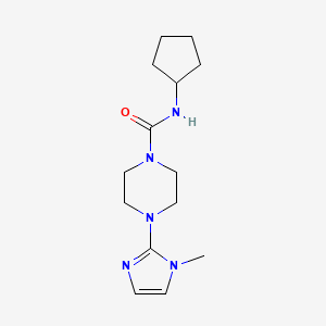 N-cyclopentyl-4-(1-methyl-1H-imidazol-2-yl)piperazine-1-carboxamide