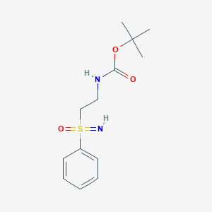 molecular formula C13H20N2O3S B2695757 叔丁基-N-[2-(苯基磺酰亚胺基)乙基]氨基甲酸酯 CAS No. 2305253-37-4