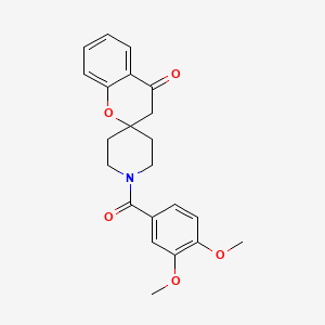 1'-(3,4-Dimethoxybenzoyl)spiro[chroman-2,4'-piperidin]-4-one
