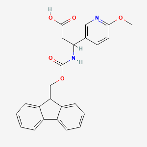 3-(9H-fluoren-9-ylmethoxycarbonylamino)-3-(6-methoxypyridin-3-yl)propanoic acid
