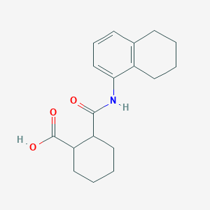 2-(5,6,7,8-Tetrahydronaphthalen-1-ylcarbamoyl)cyclohexanecarboxylic acid