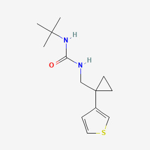 1-Tert-butyl-3-[(1-thiophen-3-ylcyclopropyl)methyl]urea